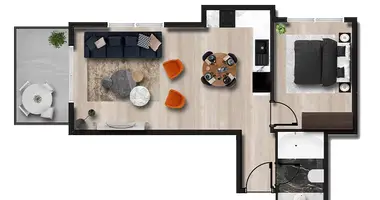 Apartamento 2 habitaciones en Alanya, Turquía