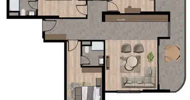 4 room apartment in Akdeniz, Turkey