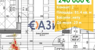 Квартира 2 комнаты в Несебр, Болгария