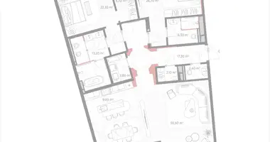 Wohnung 2 zimmer in Moskau, Russland