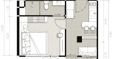 Appartement 1 chambre dans Kamala, Thaïlande