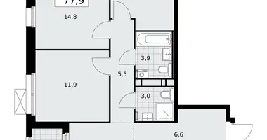 Mieszkanie 4 pokoi w Kommunarka, Rosja
