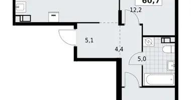 2 room apartment in Krasnoye Selo, Russia