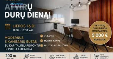 Apartamento 3 habitaciones en Šiauliai, Lituania