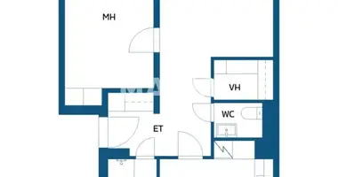 Квартира 2 комнаты в Helsinki sub region, Финляндия