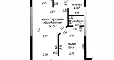 1 bedroom apartment in Minsk, Belarus