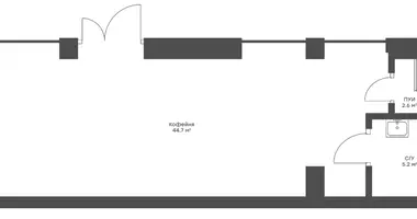 Restaurant, Café 53 m² in Moskau, Russland