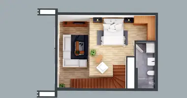 Apartamento 3 habitaciones en Turquía