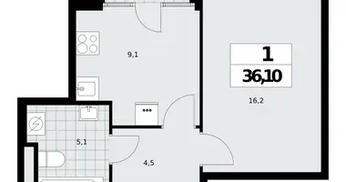 Mieszkanie 1 pokój w Moskwa, Rosja