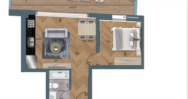 2 room apartment in Tel-Aviv, Israel