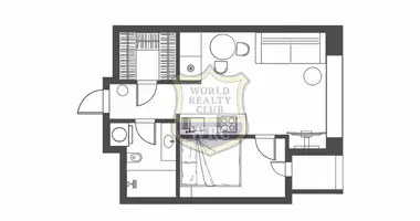 Apartamento 1 habitación en Moscú, Rusia