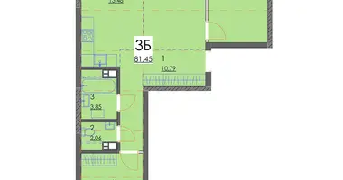 Wohnung 3 zimmer in Minsk, Belarus