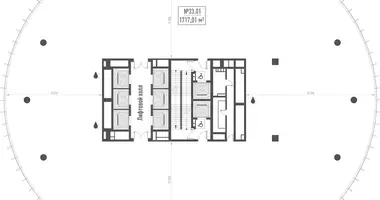 Pomieszczenie biurowe 1 717 m² w Moskwa, Rosja