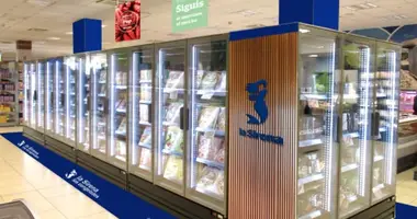 A supermarket in the elite zone, Barcelona in Barcelona, Spain