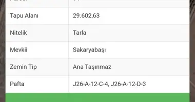 Parcela en Cifteler, Turquía