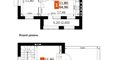 2 room apartment in Odincovskij gorodskoj okrug, Russia