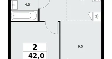 Appartement 2 chambres dans Kommunarka, Russie