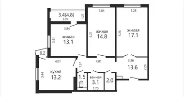 3 bedroom apartment in Minsk, Belarus