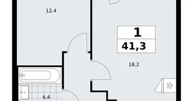 Квартира 1 комната в район Коммунарка, Россия