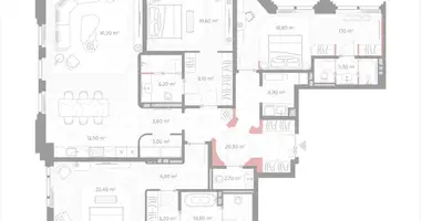 Appartement 3 chambres dans Moscou, Russie