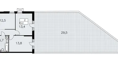 Wohnung 2 zimmer in Kommunarka, Russland