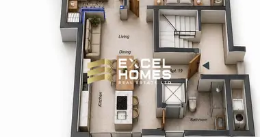 Penthouse 1 bedroom in Qawra, Malta