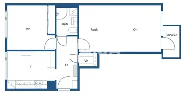 Apartamento 2 habitaciones en Helsinki sub region, Finlandia
