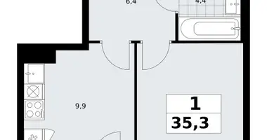 Wohnung 1 zimmer in Troizk, Russland