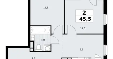 2 room apartment in Vnukovo, Russia