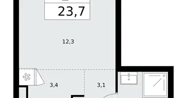 Appartement 1 chambre dans Troïtsk, Russie