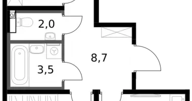 Apartamento 2 habitaciones en Leninsky District, Rusia