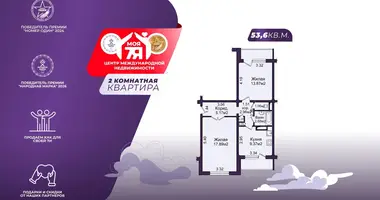 Apartamento 2 habitaciones en Minsk, Belarús