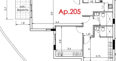 2 bedroom apartment in Trachoni Municipality, Cyprus