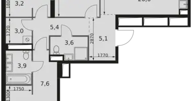 Appartement 4 chambres dans Moscou, Russie