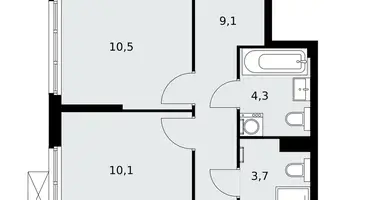 Wohnung 3 zimmer in Kommunarka, Russland