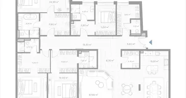 Appartement 4 chambres dans Moscou, Russie