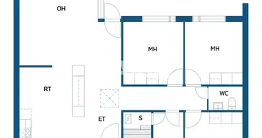 3 bedroom apartment in Oulu sub-region, Finland