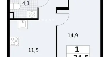 Mieszkanie 1 pokój w Krasnoye Selo, Rosja