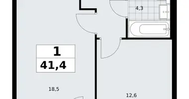 Appartement 1 chambre dans Troïtsk, Russie