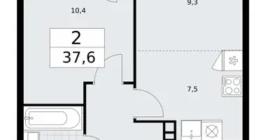 Wohnung 2 zimmer in Wnukowo, Russland