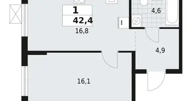 Wohnung 1 zimmer in Wsewoloschsk, Russland