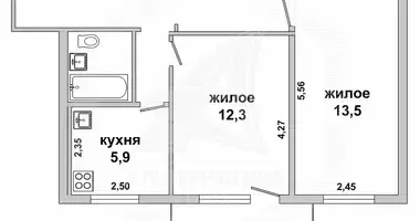 Wohnung 1 zimmer in Muchaviecki sielski Saviet, Belarus