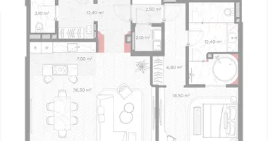Apartamento 1 habitación en Moscú, Rusia