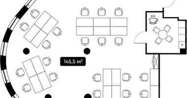 Büro 146 m² in Moskau, Russland