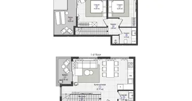 2 room apartment in Gazipasa, Turkey
