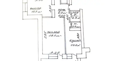 2 room apartment in Lyasny, Belarus