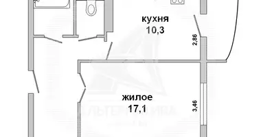 Wohnung 1 zimmer in Muchaviecki sielski Saviet, Belarus