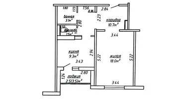 1 room apartment in Minsk, Belarus