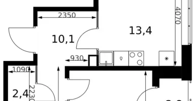3 room apartment in Leninsky District, Russia