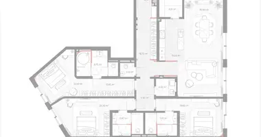 Appartement 3 chambres dans Moscou, Russie